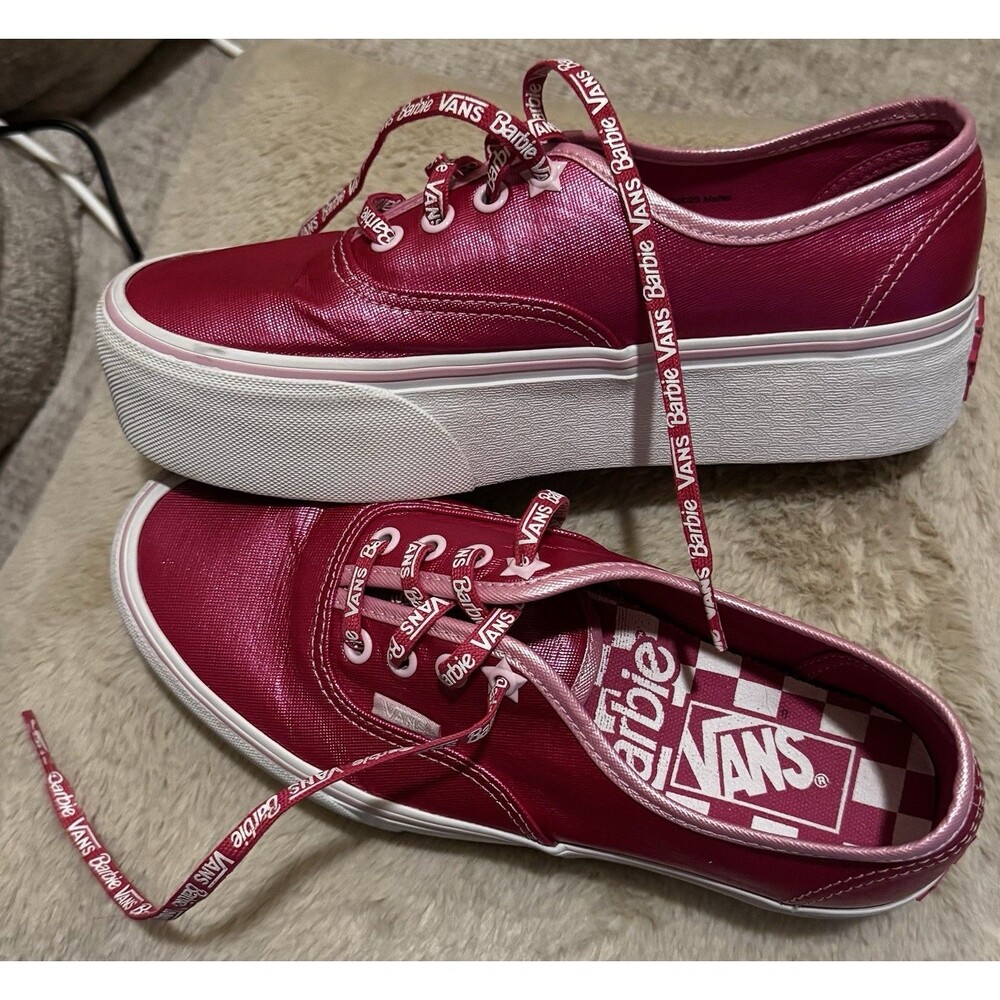 EUC 👀👀 Women's Vans x Barbie Pink 💄👄Authentic Stackform Sneaker Sz 7.5